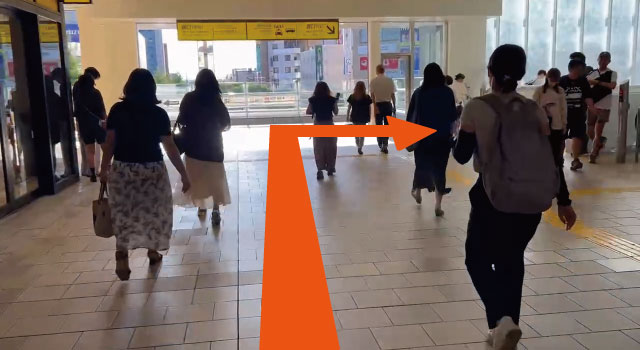 所沢駅前整骨院までの道順